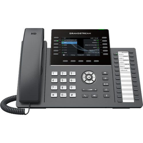 Grandstream GRP2636 6+6 lines, Gigabit, WF/BT, Colour Screen, 24 paper based BLF keys — Grandstream Networks
