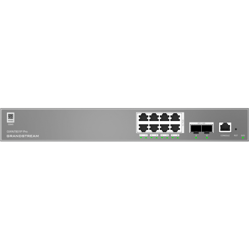 Grandstream GWN7801P Pro Enterprise Layer 2+ Managed 8 Port 120 Watt PoE+ Switch with 2 x SFP — Grandstream Networks