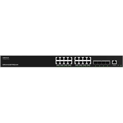 Grandstream GWN7812P Enterprise Layer 3 Managed PoE Network Switch with 16 x GigE and 4 x SFP+ — Grandstream Networks