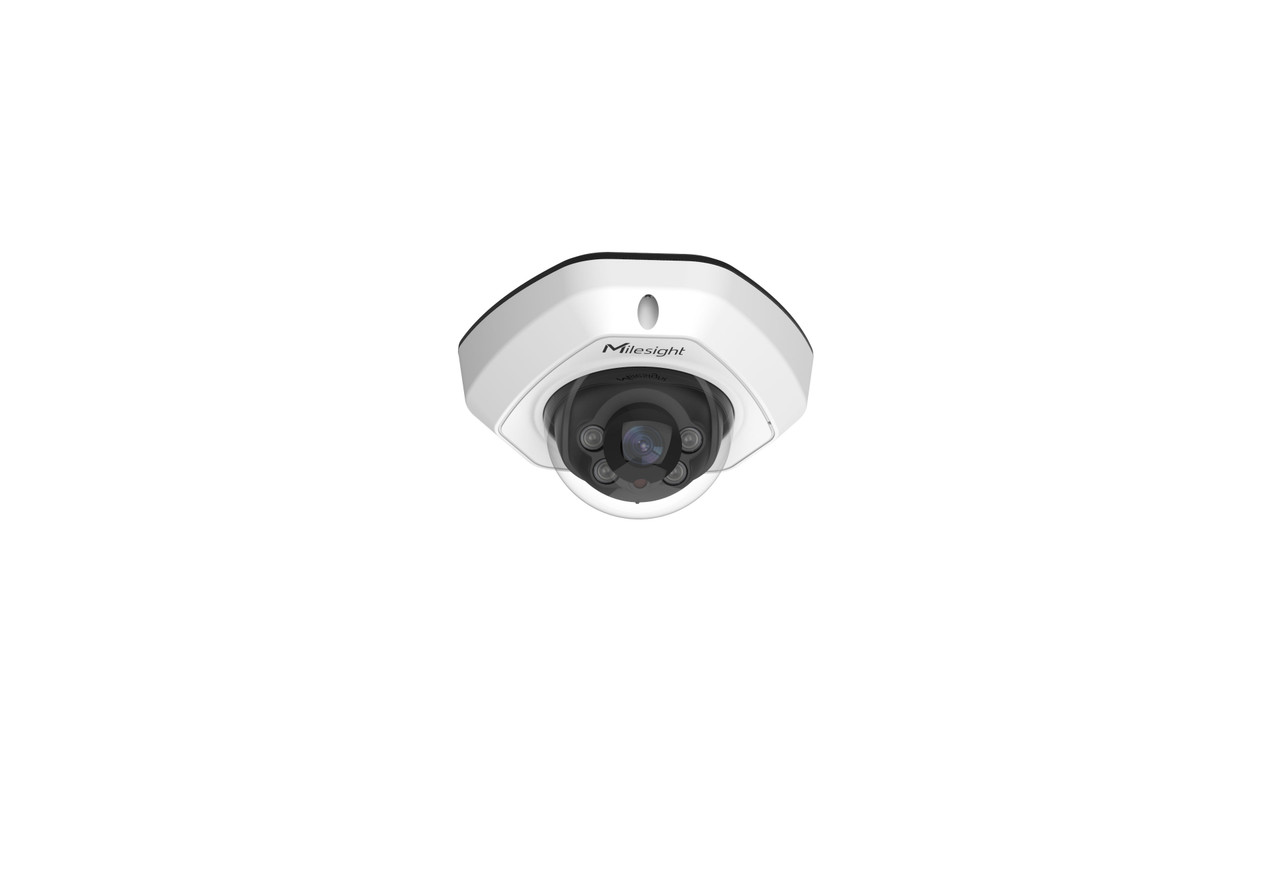 Milesight 5MP NDAA AI Vandal-proof Mini Dome Network Camera - Cable Out — Milesight