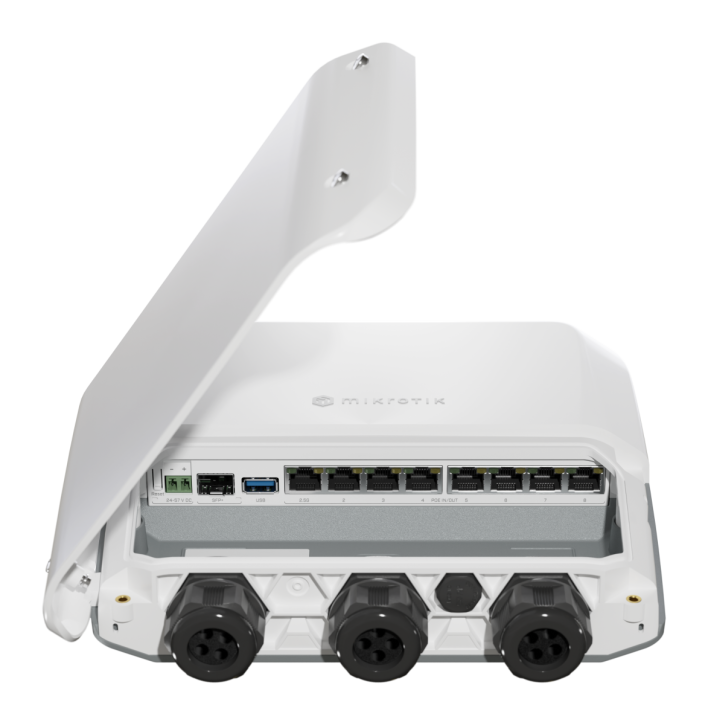 MikroTik RB5009UPr+S+OUT Outdoor Router with 7 x 1gb, 1x 2.5gb, 1x 10gb SFP+ and PoE-Out — MikroTik