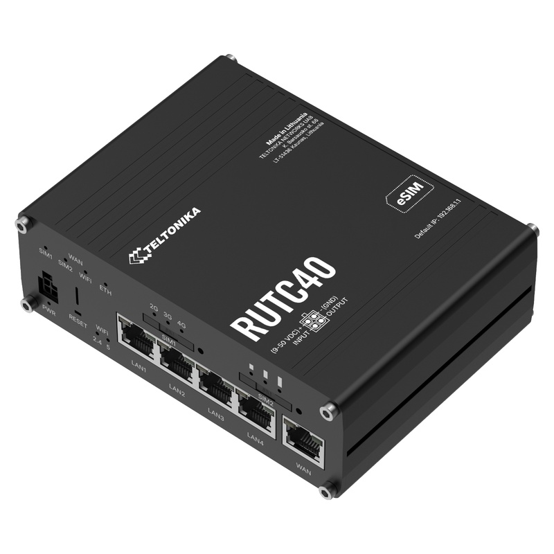 Teltonika RUTC40 Global 4G Edge Router with WiFi 6, GPS and Docker Support — Teltonika