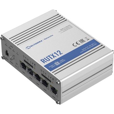 Teltonika RUTX12 Dual Concurrent Radio, Dual SIM 4G/LTE Cat 6 802.11ac IoT Cellular Router with Bluetooth — Teltonika
