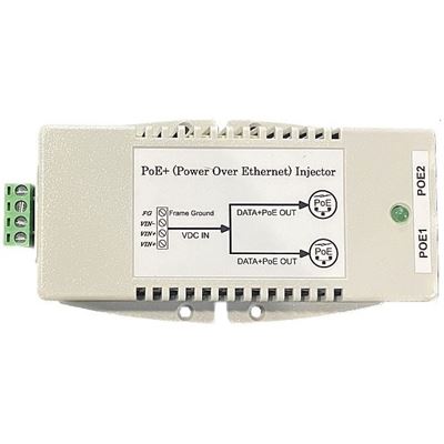 Tycon Power TP-DC-1248GDx2-HP 10-15VDC Input, Dual Gigabit 56V 802.3at Output, 42W — Tycon Systems
