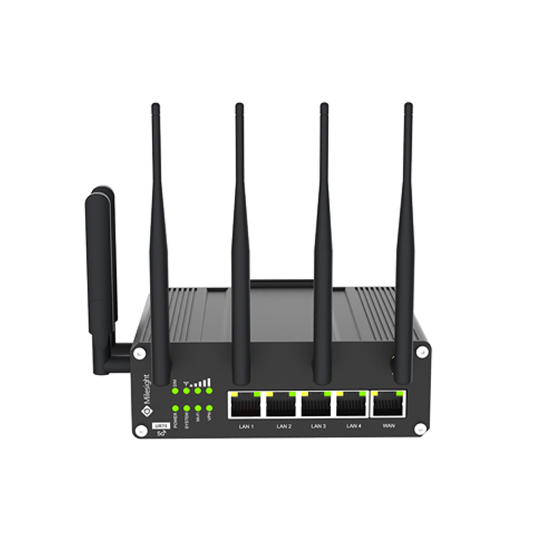 Milesight UR75 5G/4G/LTE Cellular 5 port Gigabit PoE Router with RS232/RS485 and Digital I/O IoT M2M Connectivity — Milesight Networks
