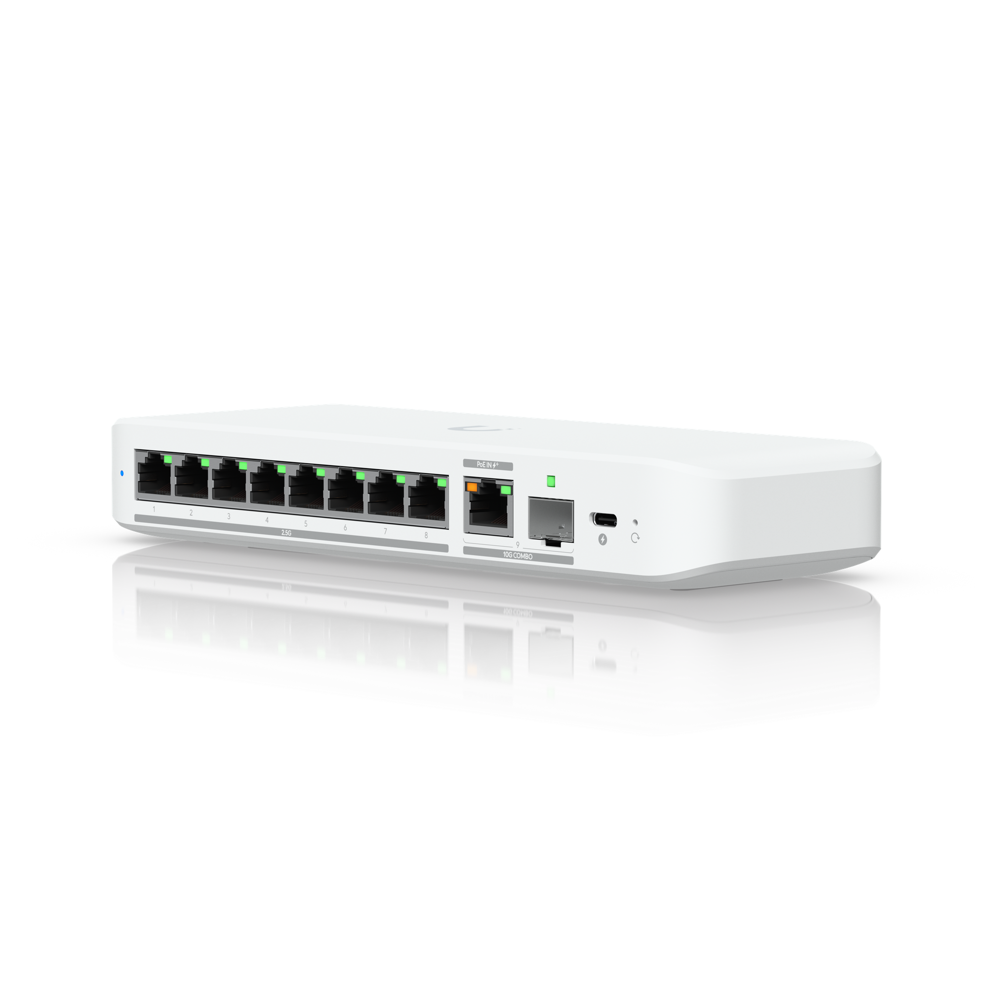 Ubiquiti UniFi Flex 2.5G 8-Port 2.5 GbE Switch with 10 GbE RJ45/SFP+ Combo Uplink — Ubiquiti