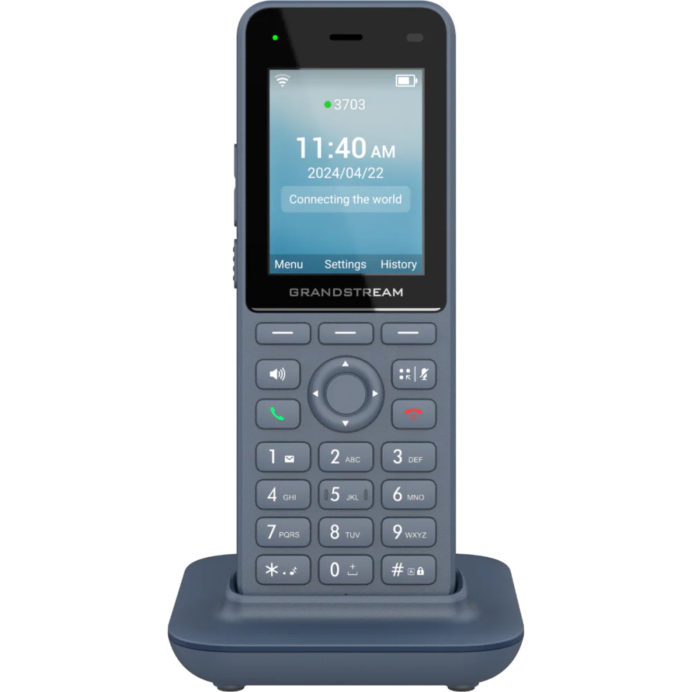 Grandstream WP826 Cordless Dual-Band Wi-Fi 6 IP Phone with 12-hour talk time — Grandstream Networks