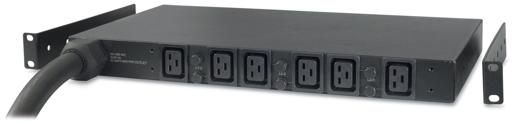 APC Rack PDU. Basic. 1U. 22KW. 400V. (6) C19 — APC