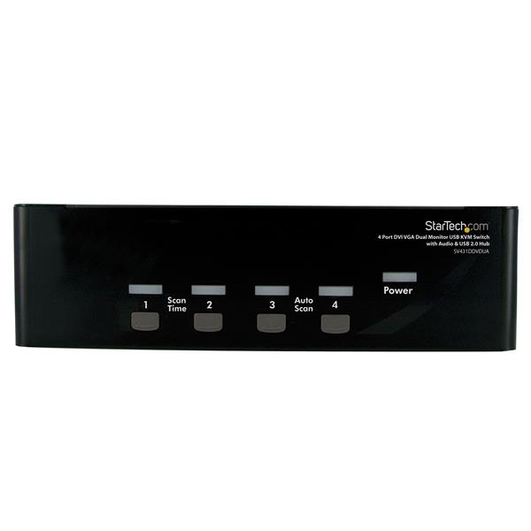 StarTech.com 4 Port DVI VGA Dual Monitor KVM Switch — StarTech.com
