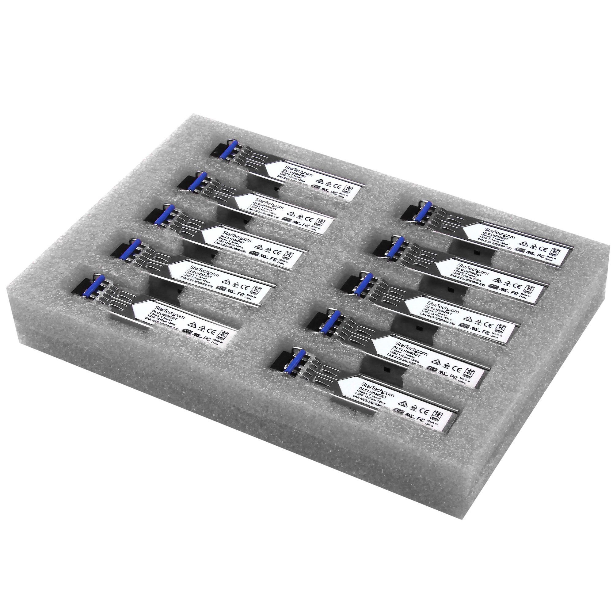 StarTech.com Gb Fiber SFP - Cisco Compatible -10 Pack — StarTech.com