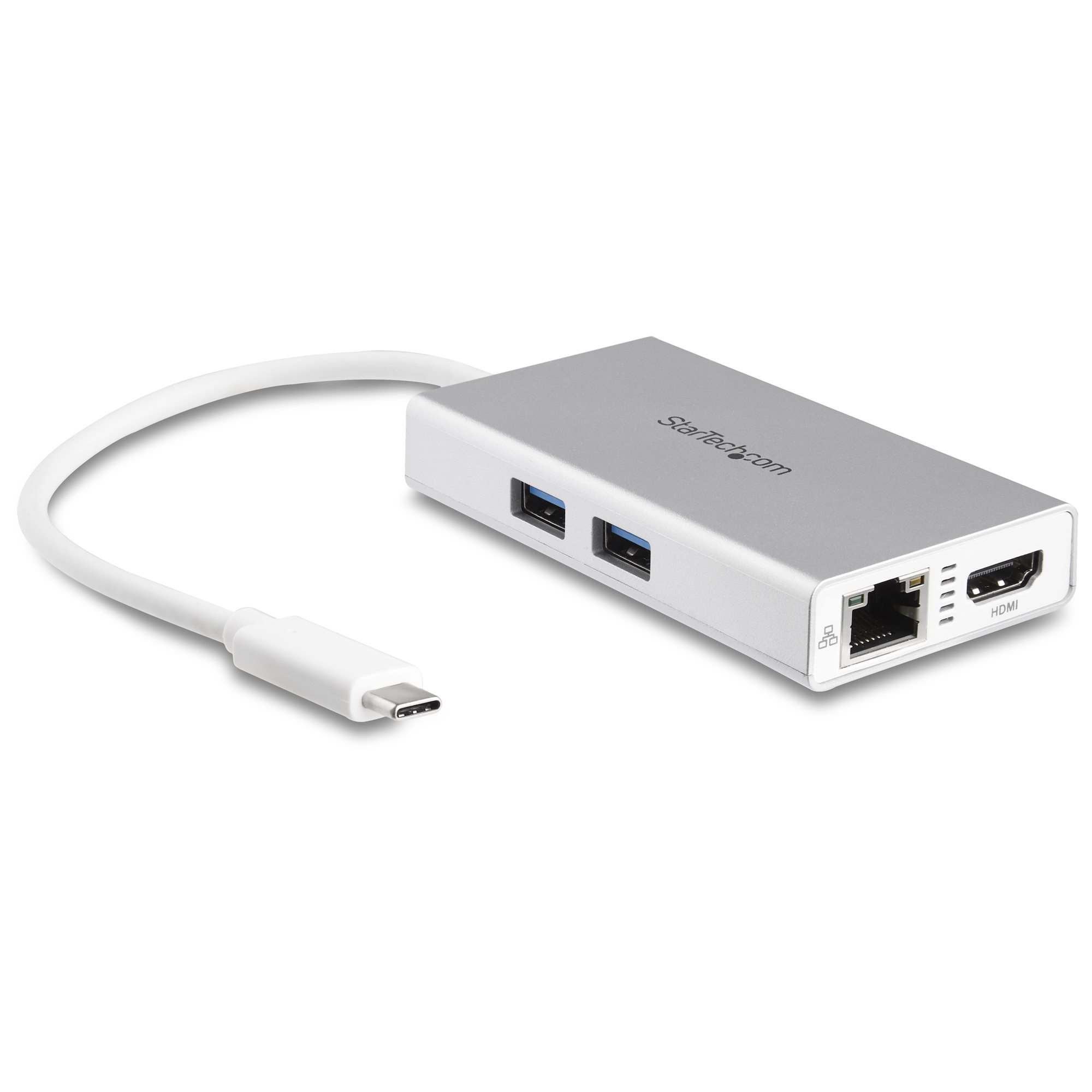 StarTech.com USB C Multiport Adapter - PD - Silver. — StarTech.com