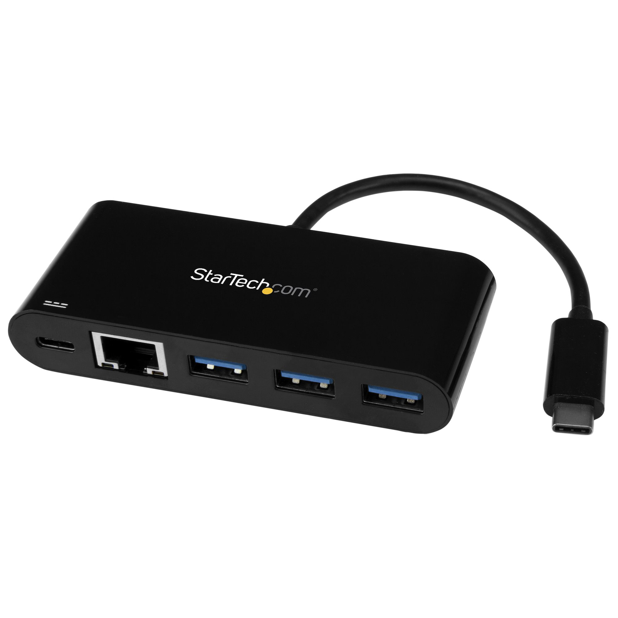 StarTech.com USB-C to GbE Adapter w/ 3-Port USB Hub — StarTech.com