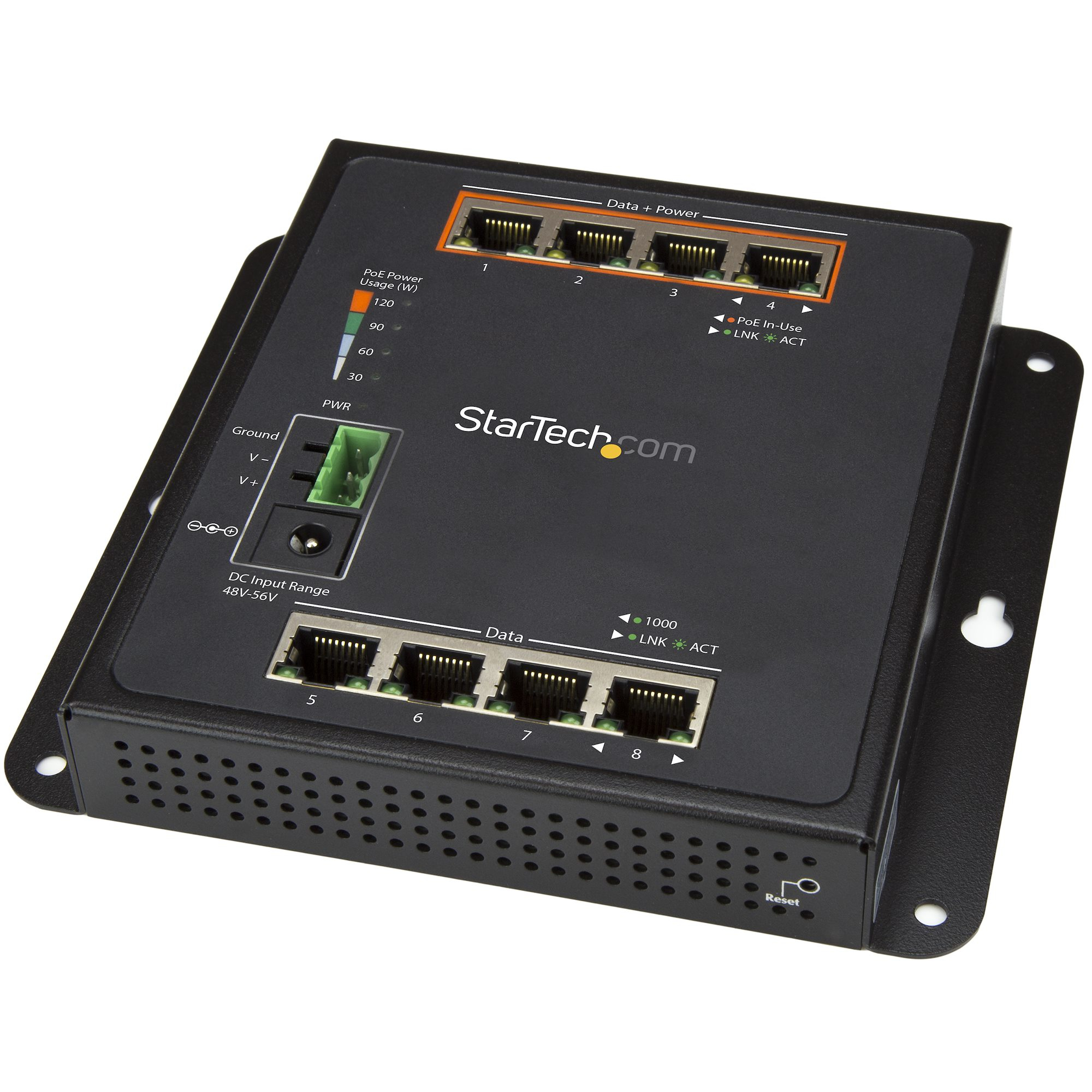 StarTech.com GbE Switch - 8-Port (4 PoE+) - Managed — StarTech.com