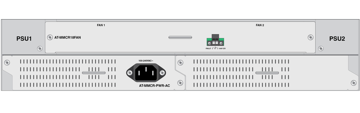 ALLIED TELESIS MMCR18 MULTI-REGION AC PSU — ALLIED TELESIS