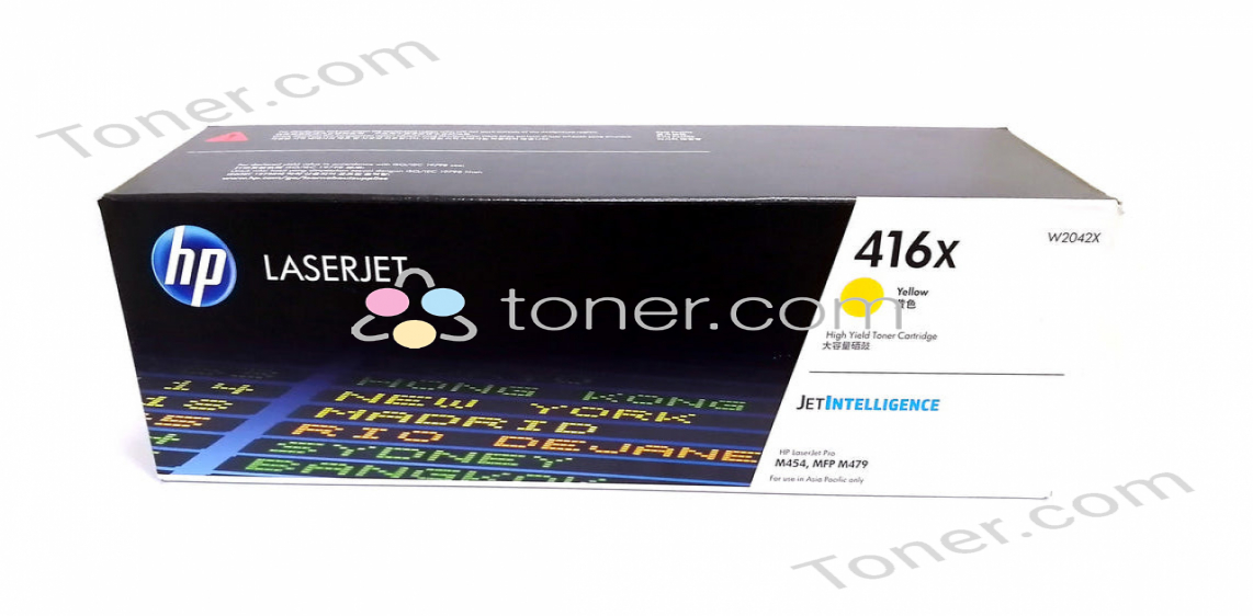 HP 416X YELLOW LASERJET TONER CARTRIDGE — HP