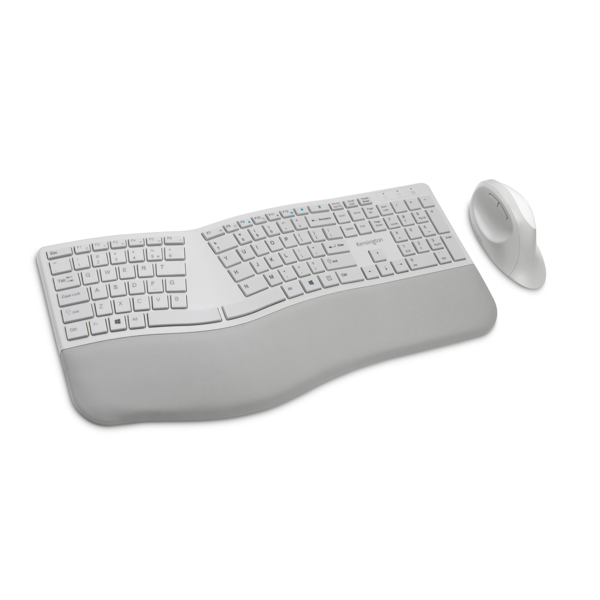 KENSINGTON PROFIT ERGO WLESS KEYBOARD + MOUSE -GREY — KENSINGTON
