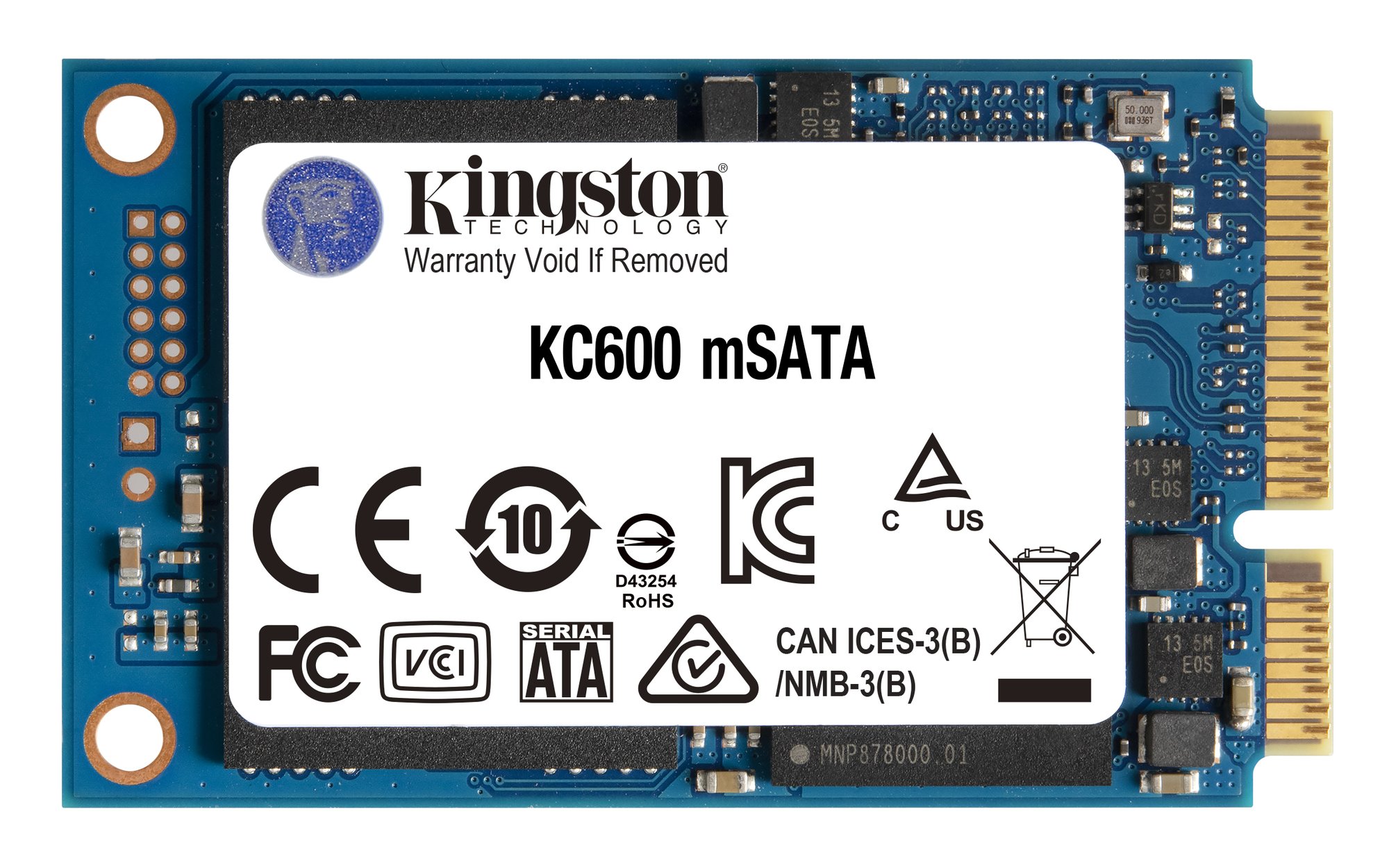 KINGSTON 256GB KC600MS SATA3 mSATA SSD ONLY DRIVE — KINGSTON
