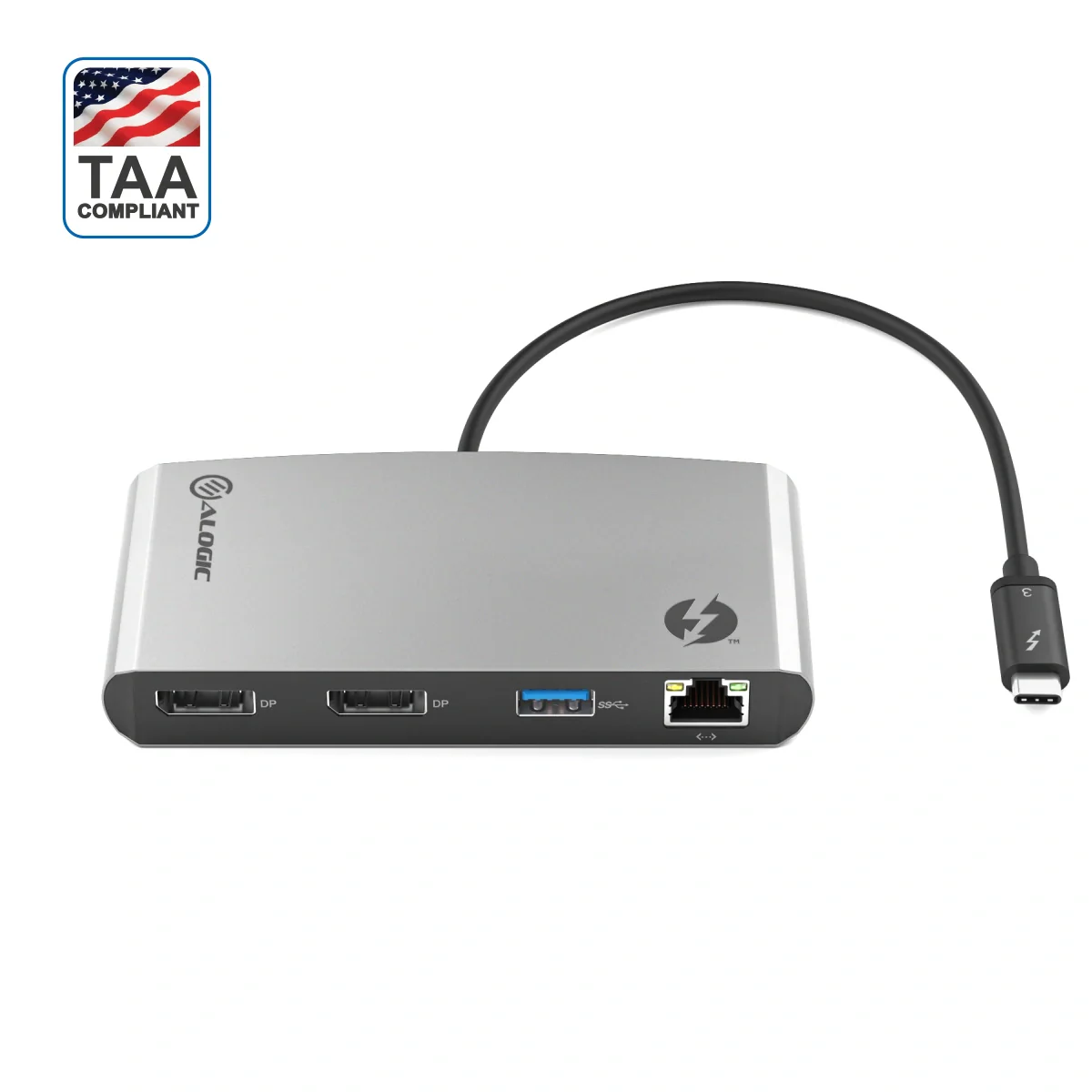 ALOGIC THUNDERBOLT3 DUAL DOCKING STATION 4K — ALOGIC