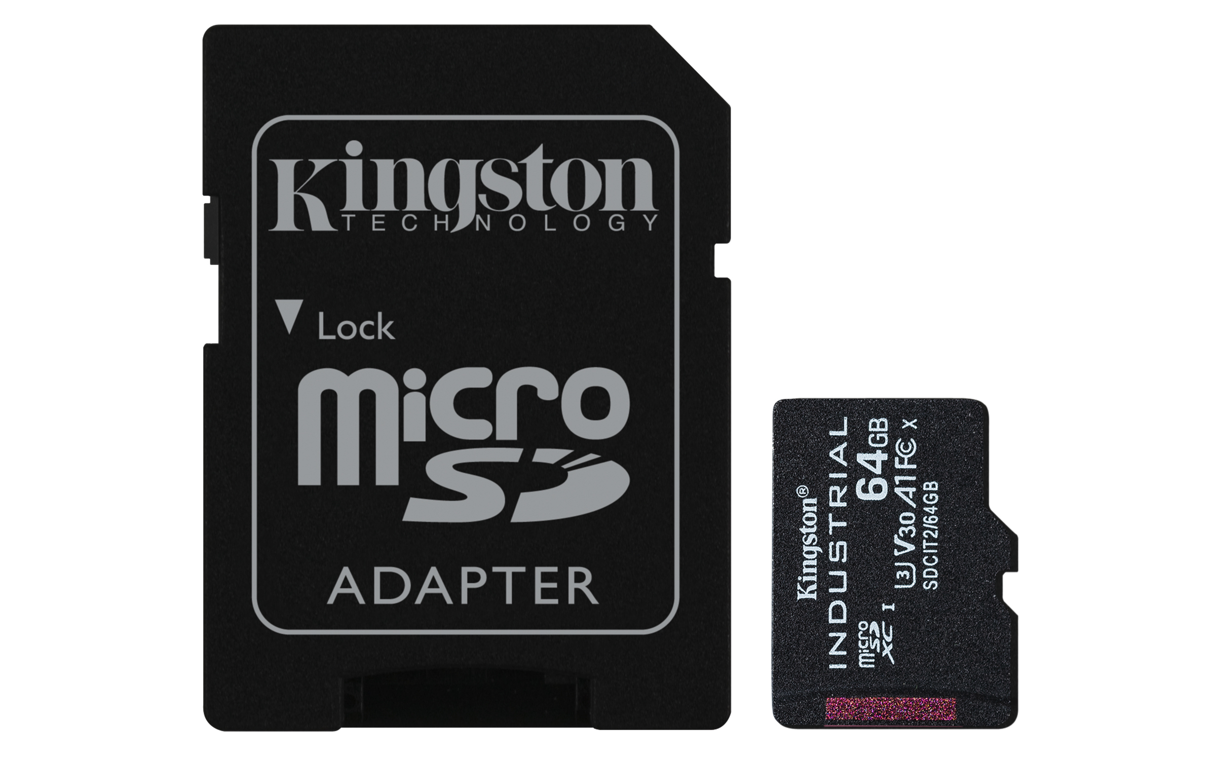 KINGSTON 64GB microSDXC Industrial C10 A1 pSLC + — KINGSTON
