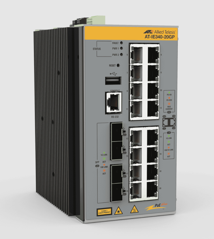 ALLIED TELESIS IE340 16PORT POE+ LAYER 3 GB — ALLIED TELESIS