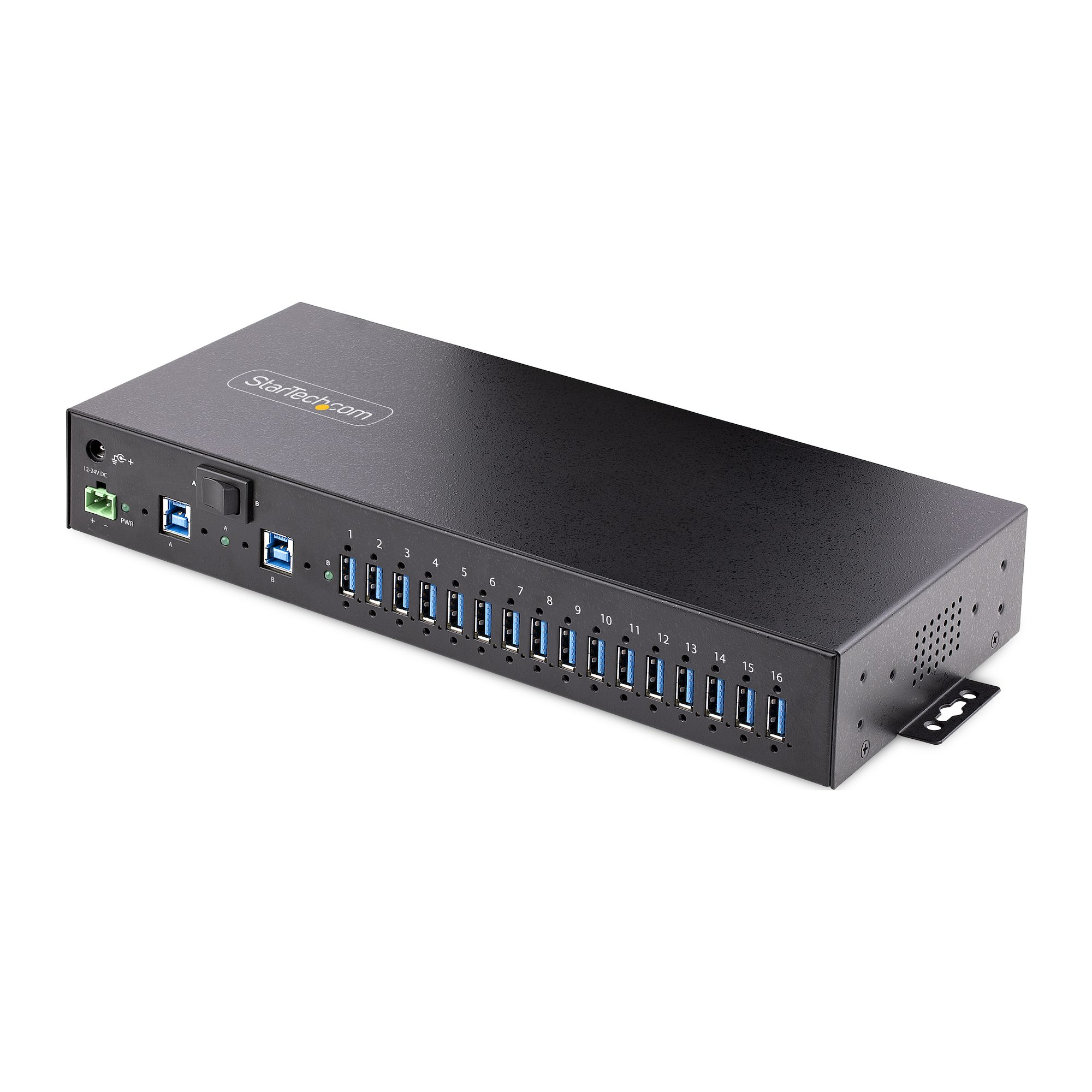 StarTech.com 16-Port Industrial USB 3.0 Hub/Switch — StarTech.com
