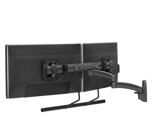 AV Supply Group K2 WALL MNT DUAL DISP 2L ARM H-ARRAY BLK — AV Supply Group