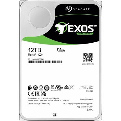 SEAGATE Exos X24 12TB SATA ISE 3.5IN — SEAGATE