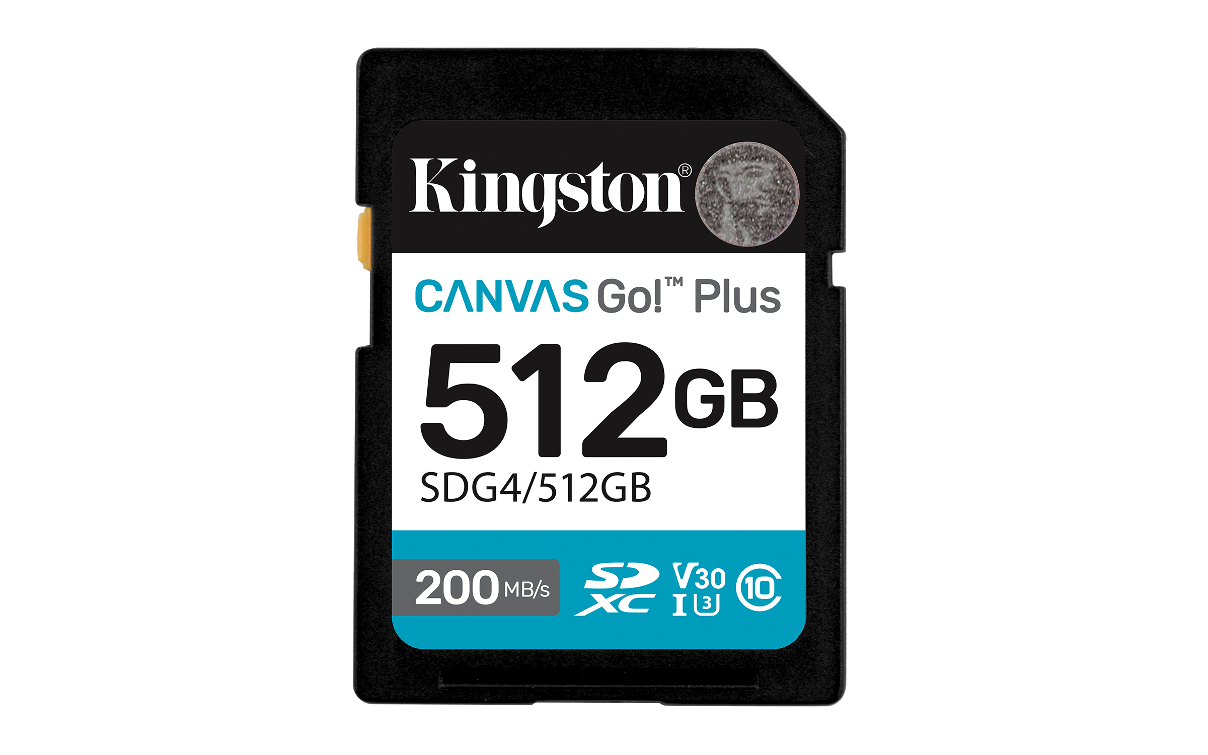 KINGSTON 512GB SDXC CANVAS GO PLUS GEN4 200MB/S — KINGSTON
