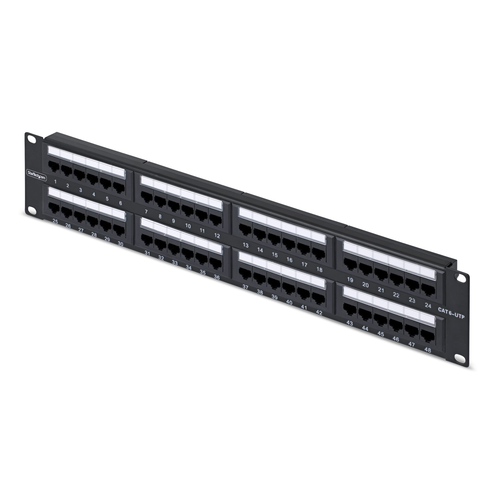 StarTech.com 48-Port 2U Rackmount Cat6 Patch Panel — StarTech.com