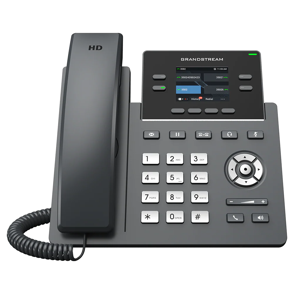 GRP2612P HD IP Phone 2.4"" Colour Screen 4-line PoE — Grandstream Networks