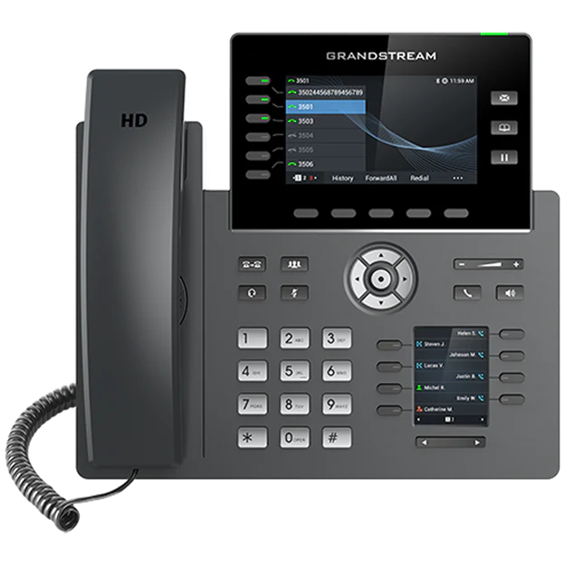 GRP2616 HD IP Phone Dual Colour Screen 4-line PoE # — Grandstream Networks