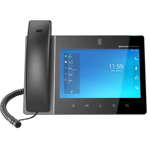 GXV3480 IP Android Video Phone 8"" Touchscreen 16-line Gigabit PoE — Grandstream Networks