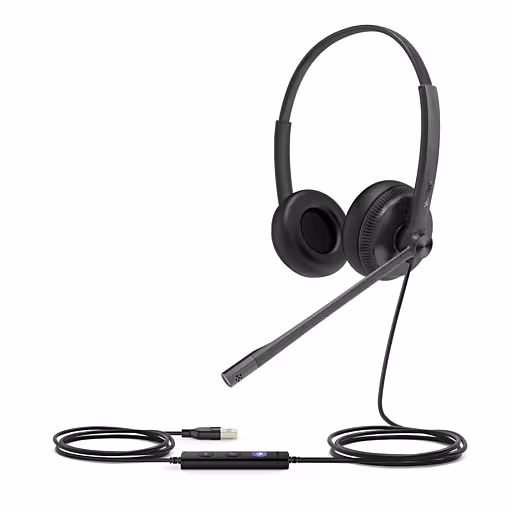 UH34 Wired Headset USB Dual with Noise Cancelling Microphone — Yealink