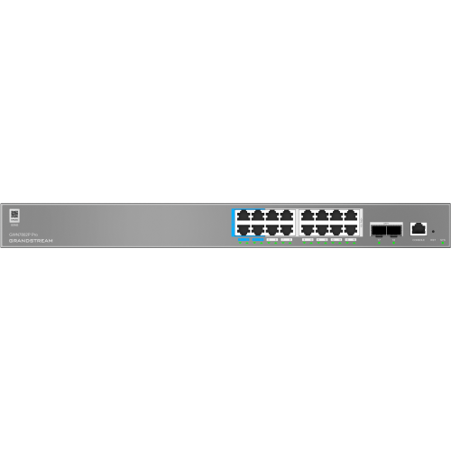 GWN7802P Pro Enterprise Layer 2+ Managed 16-Port 250 Watt PoE++ Switch with 2 x SFP+ — Grandstream Networks