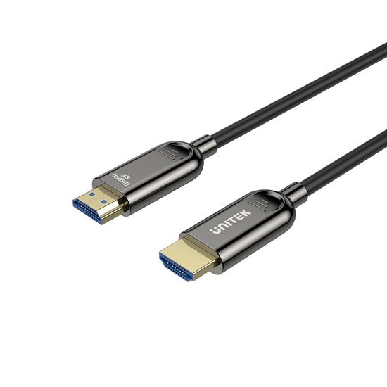 UNITEK 40M 8K HDMI Fiber Optic 2.1 Cable & Supports 48Gbps. — Unitek