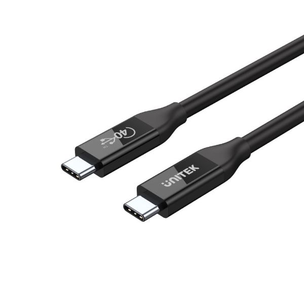 0.8m USB4 USB-C To USB-C Cable Supports Up To 40Gbps Transfer Rate 100W Power Delivery — UNITEK
