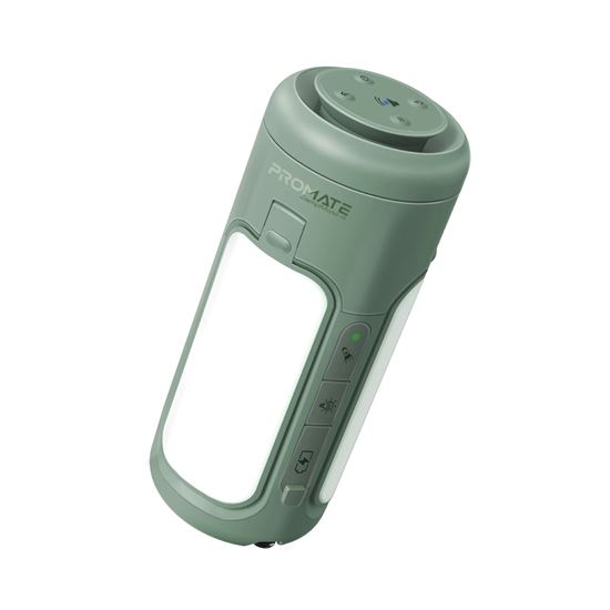 PROMATE 4-in-1 Portable Camping Kit with LED Light, 6000mAh Power Bank, — promate