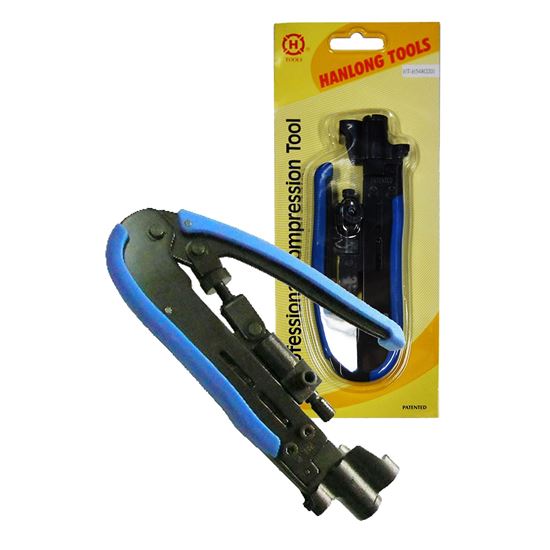 HANLONG Compression Crimp Tool for RG59/RG6 F/BNC/RCA and RG11 F — Dynamix