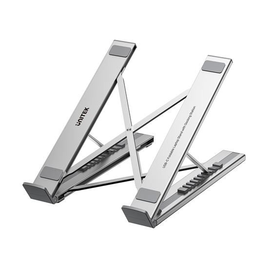 UNITEK 7-in-1 Multi-Port Foldable Laptop Stand with Docking Station — Unitek