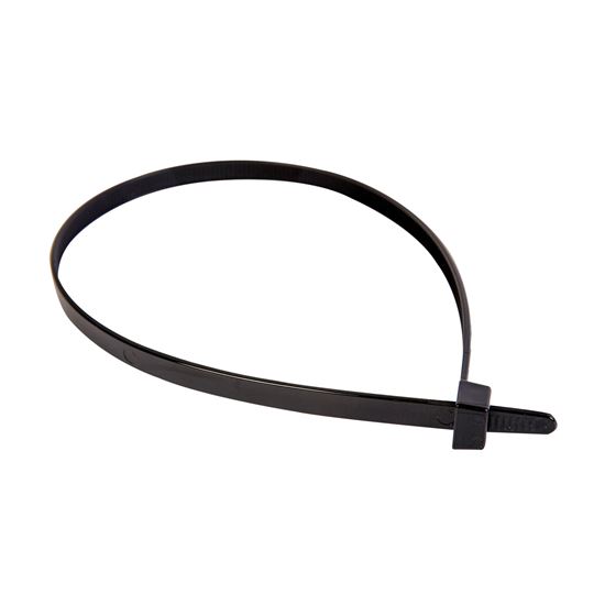 4.8 x 250mm UV Black Cable Ties Pack of 1000 230N/23.4kgs — Dynamix