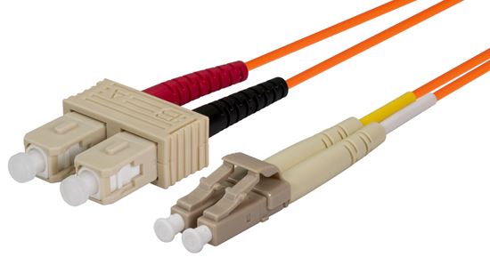 DYNAMIX 20M 62.5u LC/SC OM1 Fibre Lead (Duplex, Multimode) — Dynamix