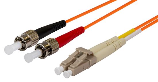 DYNAMIX 20M 62.5u LC/ST OM1 Fibre Lead (Duplex, Multimode) — Dynamix