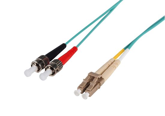 DYNAMIX 20M 50u LC/ST OM3 Fibre Lead (Duplex, Multimode) — Dynamix