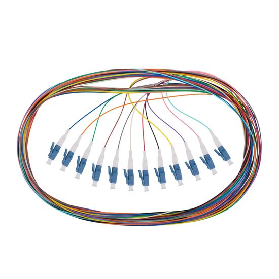 DYNAMIX 2M LC Pigtail G657A1 12 Pk Colour Coded, 900um Single-mode — Dynamix
