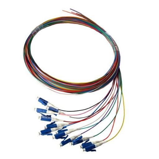 DYNAMIX 2M LC APC Pigtail G657A1 12 Pk Colour Coded, 900um Single-mode — Dynamix