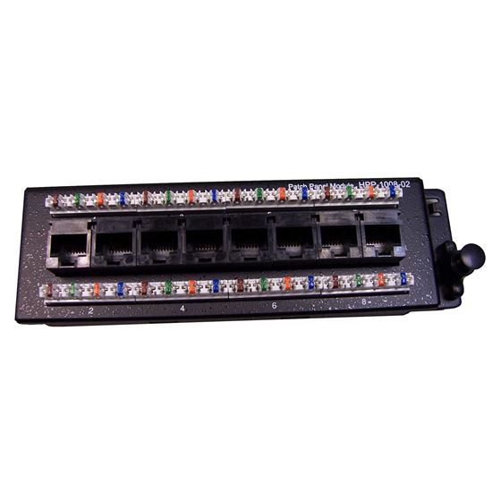 DYNAMIX 8 Port Cat6 Slimline Patch Panel for HWS range T568A. — Dynamix