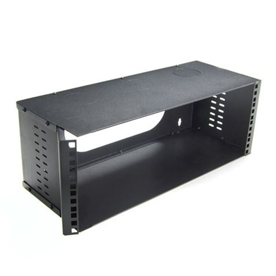 DYNAMIX 4U 200mm Deep 19' Fully Enclosed Hinged Wall Mount Bracket. — Dynamix