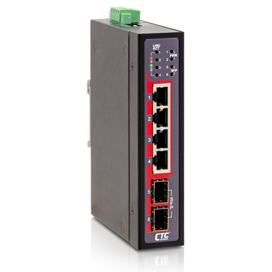 CTC UNION 4 Port Fast Ethernet Unmanaged Switch. -10 ~ 60°C. 4x — CTCunion