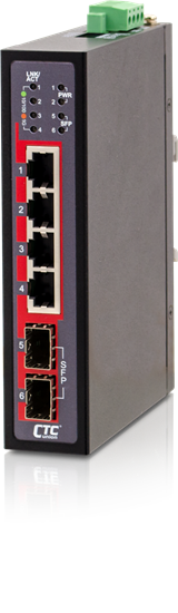 CTC UNION 4 Port Gigabit Unmanaged Compact Switch. -40C~+75C. — CTCunion