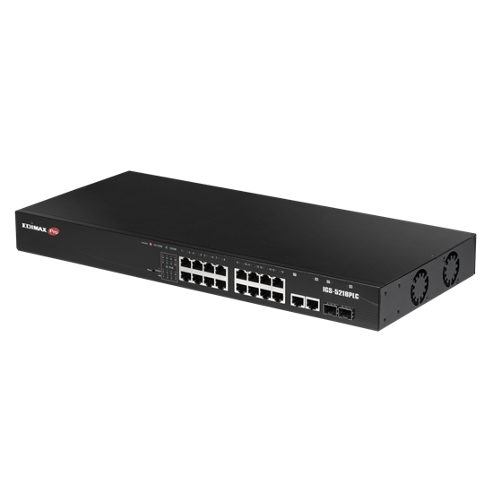 EDIMAX Industrial Surveillance VLAN 18-Port Gigabit PoE+ Web Smart — Edimax